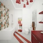 dizajn beloj vannoj komnaty 30 150x150 - Белая ванная комната: дизайн интерьера