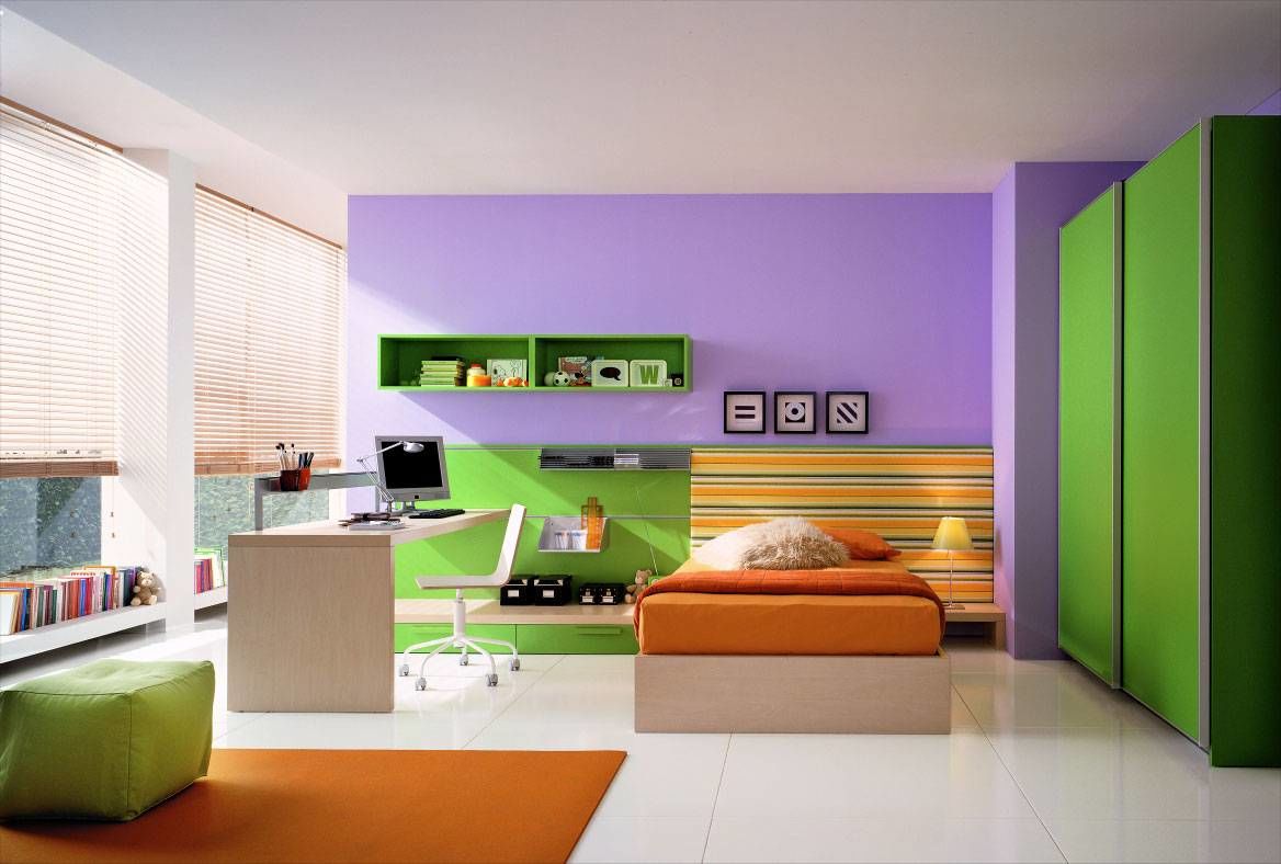 Спальня в трех цветах