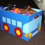 Оформление коробки для хранения игрушек