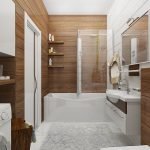 dizajn vannoj pod derevo 2 150x150 - Дизайн ванной комнаты под дерево: +70 фото