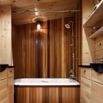 dizajn vannoj pod derevo 21 150x150 - Дизайн ванной комнаты под дерево: +70 фото