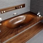 dizajn vannoj pod derevo 53 150x150 - Дизайн ванной комнаты под дерево: +70 фото
