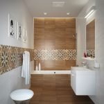 dizajn vannoj pod derevo 72 150x150 - Дизайн ванной комнаты под дерево: +70 фото