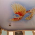 Натяжной потолок птица феникс