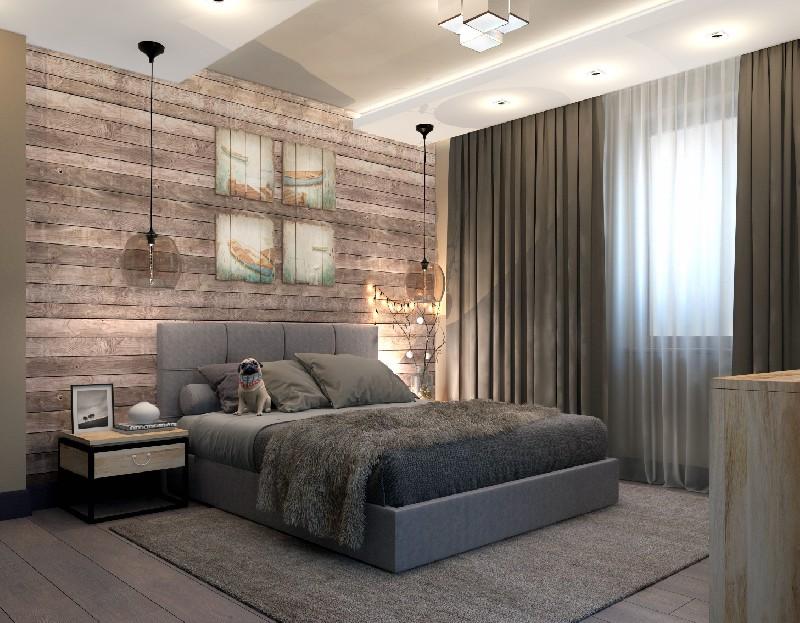 dizajn spalni v stile loft 27 - Спальня в стиле лофт: дизайн интерьера