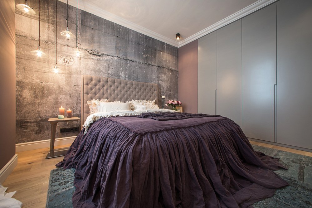 dizajn spalni v stile loft 46 - Спальня в стиле лофт: дизайн интерьера