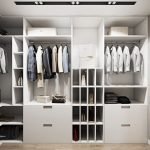 Дизайн белой гардеробной