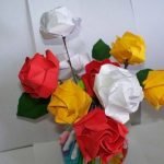 Розы оригами