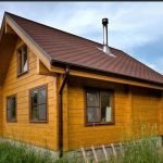 Одноэтажный деревянный дом 