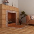 Плитка для печей и каминов: виды для облицовки +50 фото примеров