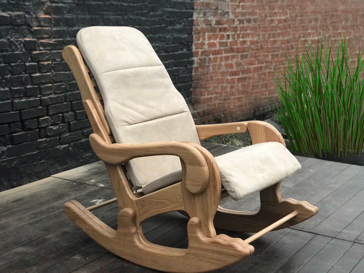 Кресло-качалка с регулируемой спинкой. Проект для дома и сада