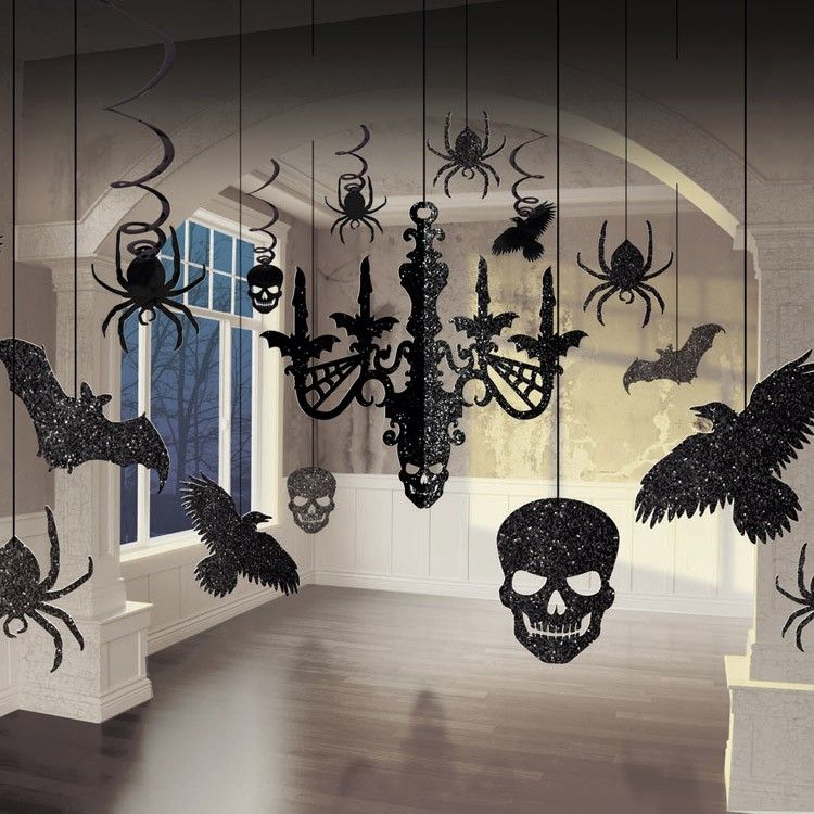 Украшение комнаты на хэллоуин